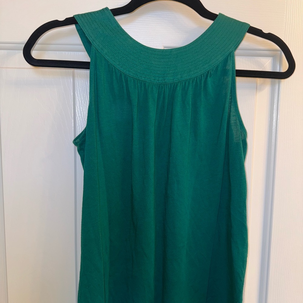 Express Sleeveless Green Top, Size XS